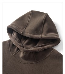 High Quality Pullover Thick Cotton Plain Hoodie In Bulk Custom Cropped Hoodie Men Puff Printed