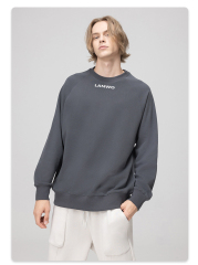 2024 Oversize Hip Hop Boxy Fit Blank Sweatshirts Crew Neck Heavy Cotton Polyester Crewneck Custom Sweatshirt For Men
