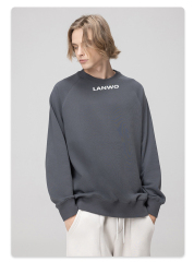 2024 Oversize Hip Hop Boxy Fit Blank Sweatshirts Crew Neck Heavy Cotton Polyester Crewneck Custom Sweatshirt For Men