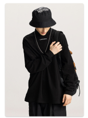 New Arrivals Custom Solid Color Germany Velvet Plus Size Mock Neck Sweatshirts Undershirt For Men