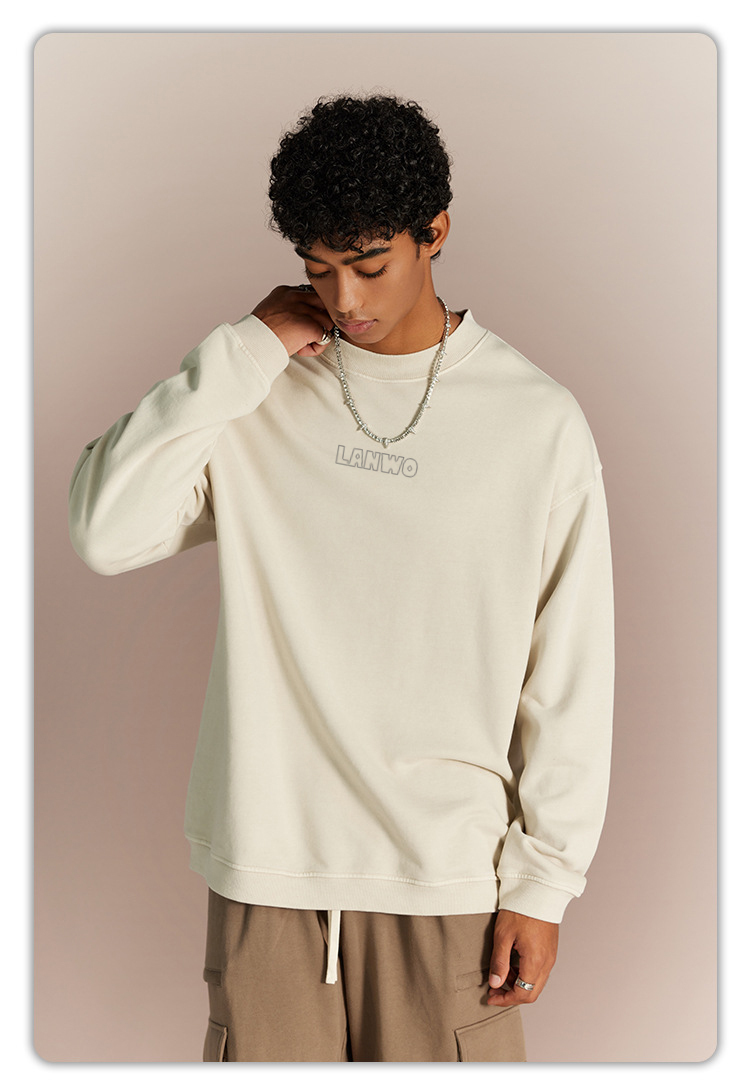 Top Quality Custom Men Hoodies Crew Neck Cotton/Polyester Men Sweatshirts