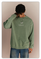 Top Quality Custom Men Hoodies Crew Neck Cotton/Polyester Men Sweatshirts