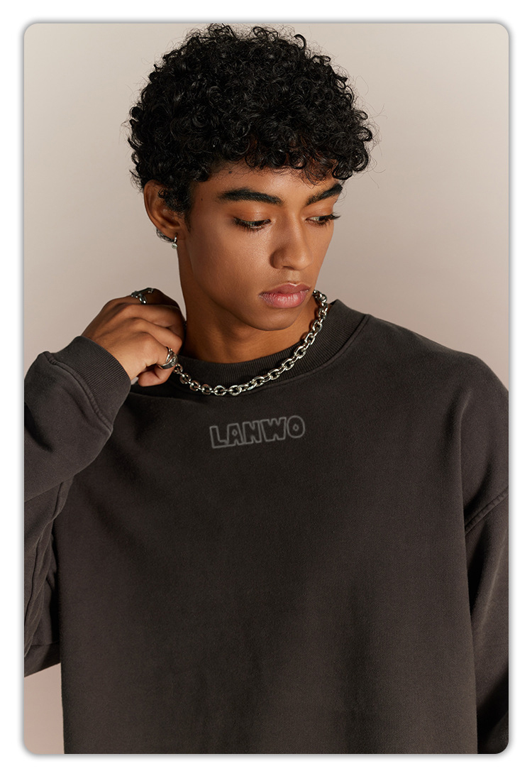 Top Quality Custom Men Hoodies Crew Neck Cotton/Polyester Men Sweatshirts