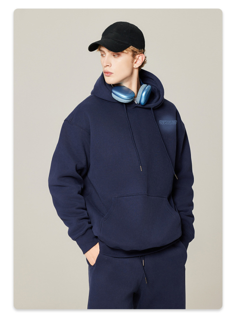 Custom Luxury Men'S Heavy Weight Cotton Oversized Hoodie Drop Shoulder Pant Suit Blank Casual Streetwear Tracksuits For Men