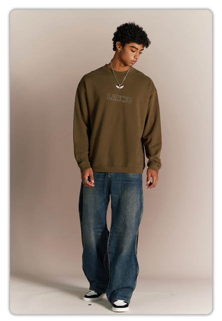 Top Quality Custom Men Hoodies Crew Neck Cotton/Polyester Men Sweatshirts