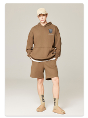 100%Cotton Knitted Regular Fit Long Sleeves Yellow Hooded Reflective Hoodies