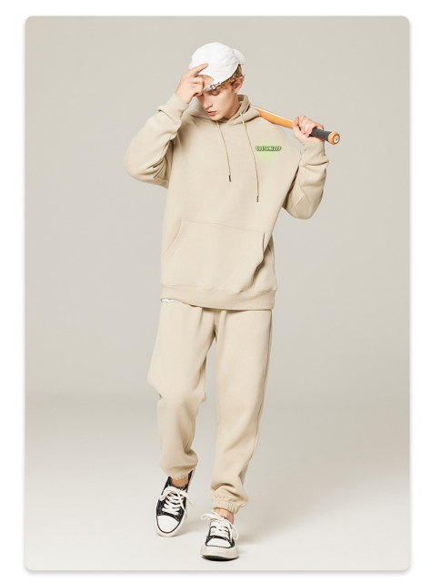 Custom Luxury Men'S Heavy Weight Cotton Oversized Hoodie Drop Shoulder Pant Suit Blank Casual Streetwear Tracksuits For Men