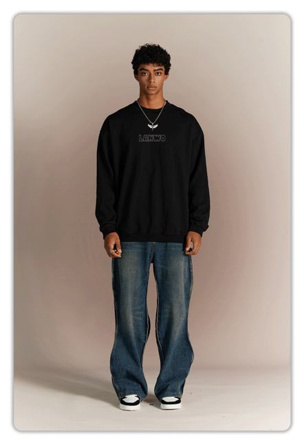 Top Quality Custom Men Hoodies Crew Neck Cotton/Polyester Men Sweatshirts