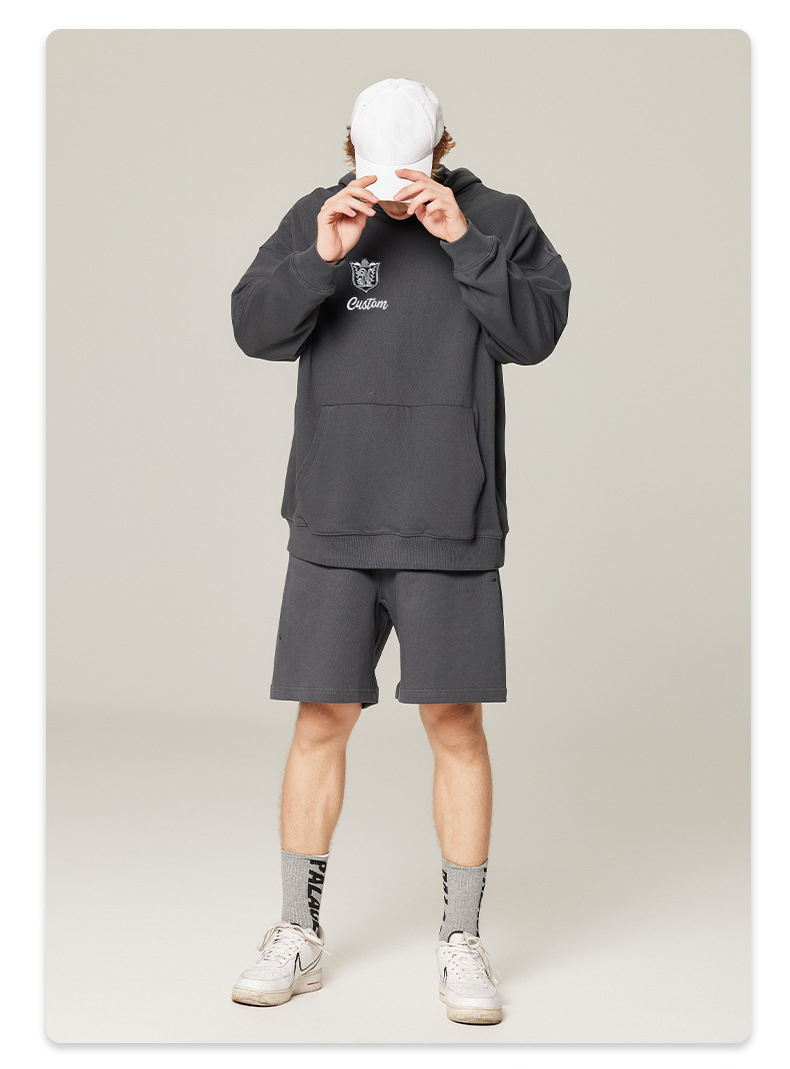 100%Cotton Knitted Regular Fit Long Sleeves Yellow Hooded Reflective Hoodies