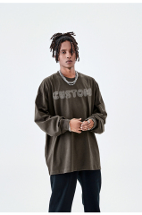 Wholesale Vintage Hoodie Custom Unisex Stone Wash Hoodie