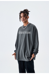 Wholesale Vintage Hoodie Custom Unisex Stone Wash Hoodie