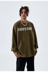 Wholesale Vintage Hoodie Custom Unisex Stone Wash Hoodie