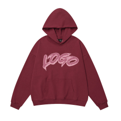 Custom New Style Pullover Loose High Quantity Dropped Shoulder 100% Cotton Hoodie