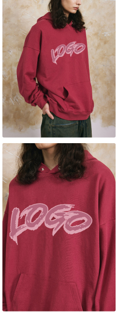 Custom New Style Pullover Loose High Quantity Dropped Shoulder 100% Cotton Hoodie