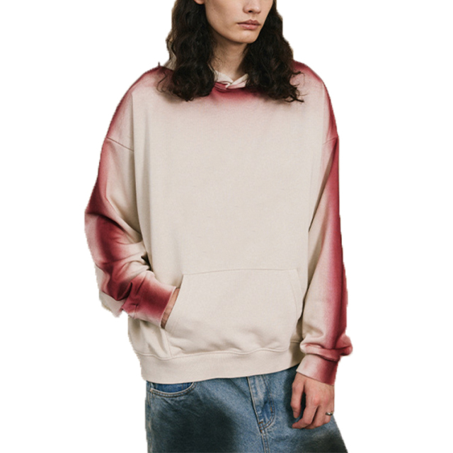 High Quality Custom Stone Wash Blank Hoodie Manufacturer Men Fleece Cotton Vintage Mock Neck Heavy Hoodie For Men