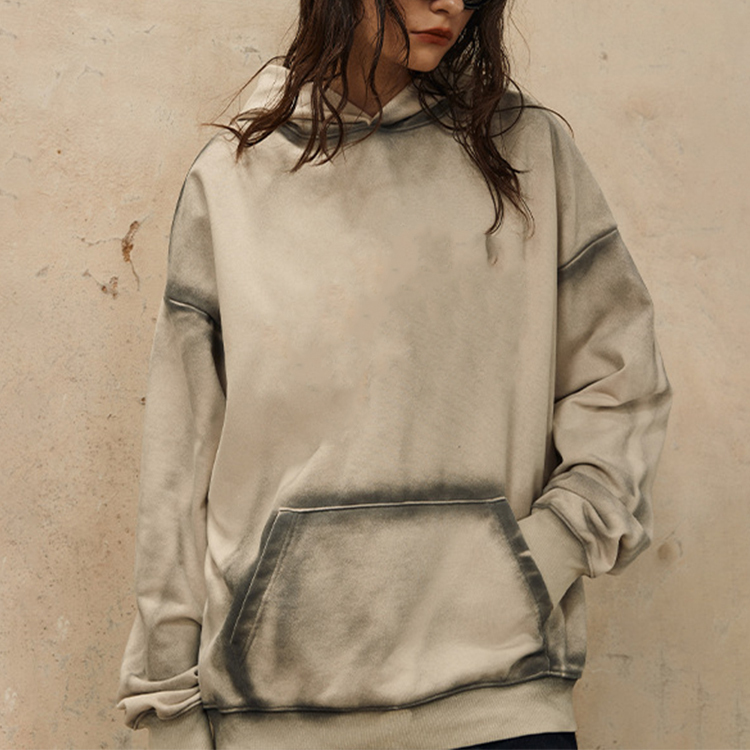 Winter Clothes Custom Embroidery Logo Blank Thick Hoodies Cotton Oversized Hoodie For Men