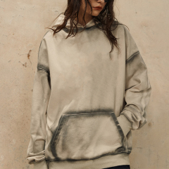 Winter Clothes Custom Embroidery Logo Blank Thick Hoodies Cotton Oversized Hoodie For Men