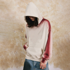 High Quality Custom Stone Wash Blank Hoodie Manufacturer Men Fleece Cotton Vintage Mock Neck Heavy Hoodie For Men