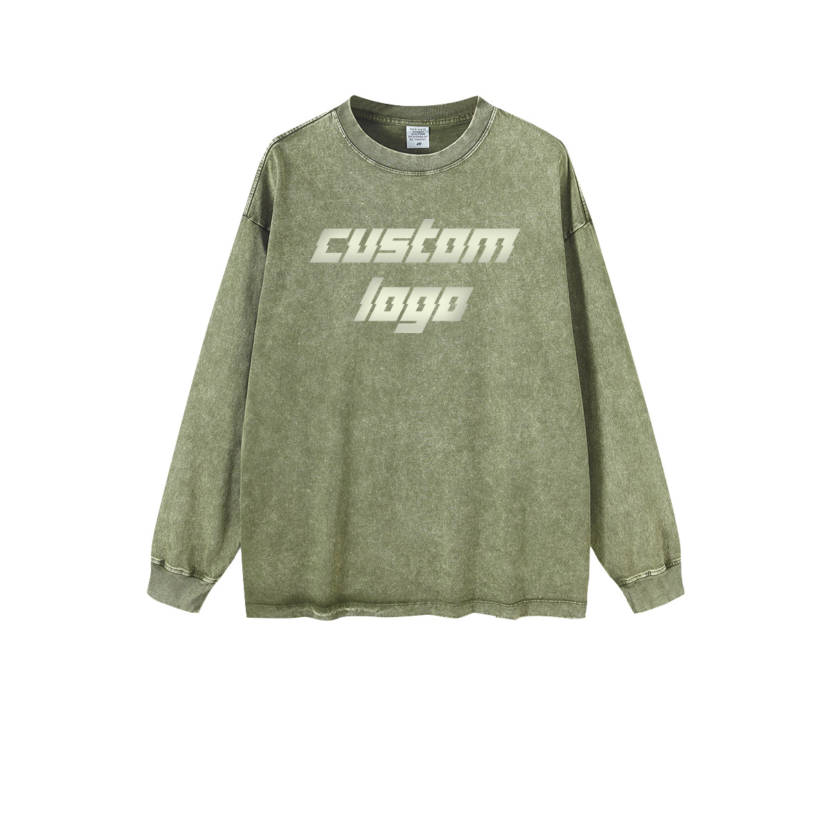 Customized Design Acid Washed Non-fleece Hoodies Long Sleeves Oversize Sweatshirts 3color Washed Hoodies Custom Design