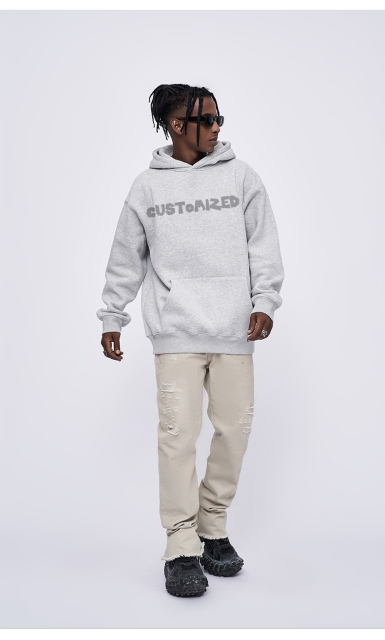 Custom Hoodies Hombre Heavy Weight Boxy Fit 500 Gsm Blank Oversized Heavyweight 100% Cotton Unisex No String Double Layer Hoodie