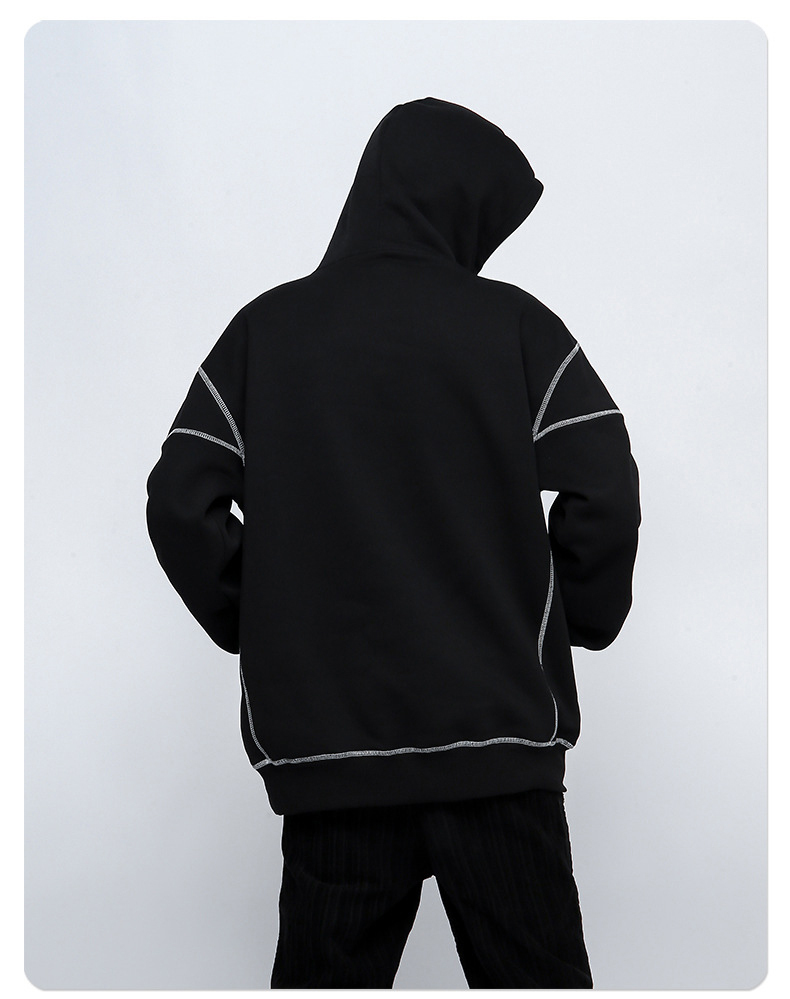Custom 100% Cotton Drop Shoulder Pullover Hoodies Sweatshirt Casual High Quality Oversized Heavyweight Plain Hoodies For Men