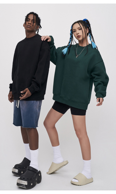 Plain Mens Sweatshirts Sweatshirt Unisex Cropped Vintage Men Drop Shoulder Acid Wash Hoodies