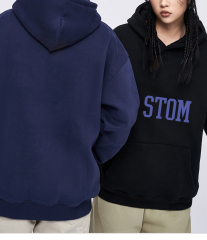 Hoodie Manufacturers Wholesale Custom Heavyweight Blank Men Orange Acid Wash Drop Shoulder Distressed 400gsm Hoodie