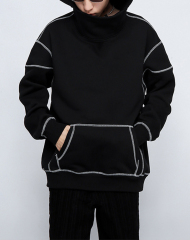 Custom 100% Cotton Drop Shoulder Pullover Hoodies Sweatshirt Casual High Quality Oversized Heavyweight Plain Hoodies For Men