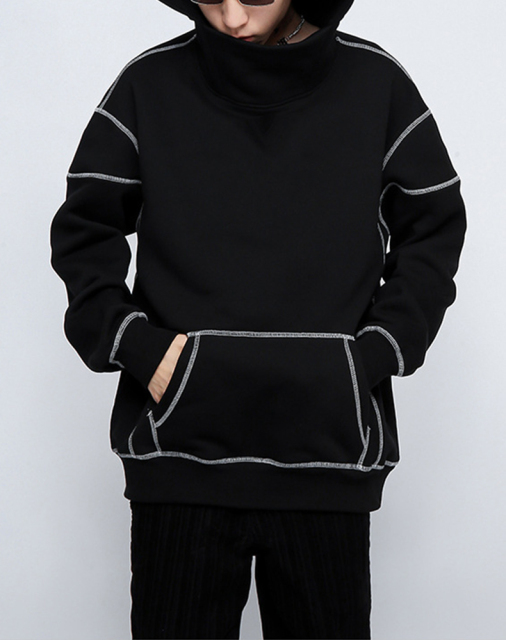 Custom 100% Cotton Drop Shoulder Pullover Hoodies Sweatshirt Casual High Quality Oversized Heavyweight Plain Hoodies For Men