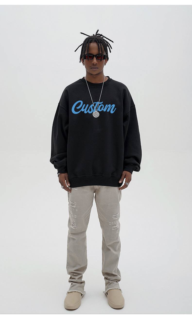 Streetwear Hip Hop Round Neck Sweatshirt Mens Pullover 3d Print Hoodie