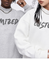 100% Cotton Blank Oversized Fleece Hoodie Sweatshirt Heavyweight Unisex Embroidery Crewneck