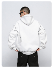 Custom 100% Cotton Drop Shoulder Pullover Hoodies Sweatshirt Casual High Quality Oversized Heavyweight Plain Hoodies For Men