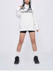 100% Cotton Blank Oversized Fleece Hoodie Sweatshirt Heavyweight Unisex Embroidery Crewneck