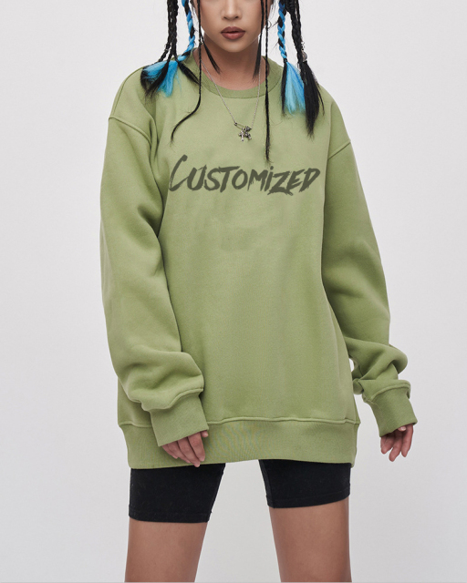 100% Cotton Pullover Hoodies Long-Sleeved Sports Crew-Neck Letters Printed Unisex Sweatshirt