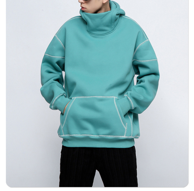 Custom 100% Cotton Drop Shoulder Pullover Hoodies Sweatshirt Casual High Quality Oversized Heavyweight Plain Hoodies For Men