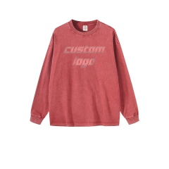 Customized Design Acid Washed Non-fleece Hoodies Long Sleeves Oversize Sweatshirts 3color Washed Hoodies Custom Design