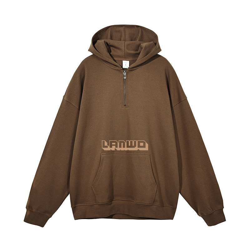 Winter French Terry Oversized 100% Cotton 400gsm Custom Logo Patch Embroidery Pullover Hoodies