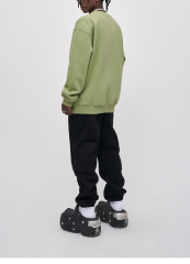 100% Cotton Pullover Hoodies Long-Sleeved Sports Crew-Neck Letters Printed Unisex Sweatshirt