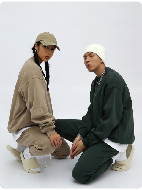 Custom Logo Cotton Wool Crew Neck Knitted Men'S Sweaters Pullover Oversized Character Pattern Knit Sweater Men