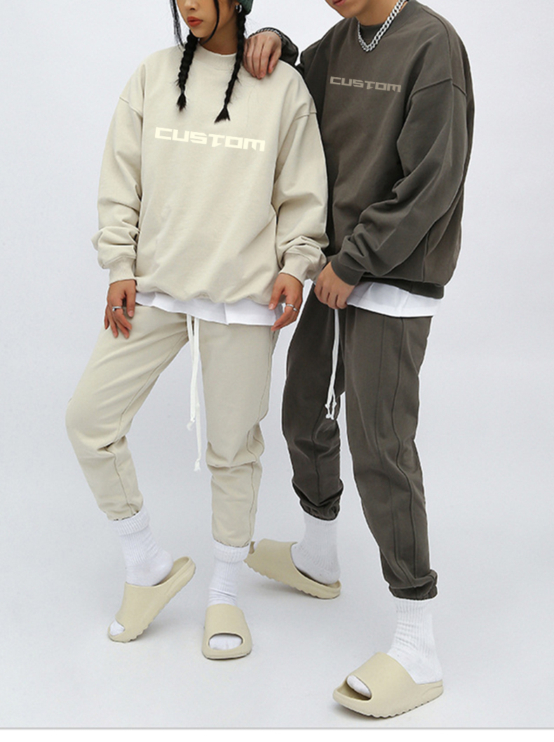 Custom Logo Cotton Wool Crew Neck Knitted Men'S Sweaters Pullover Oversized Character Pattern Knit Sweater Men