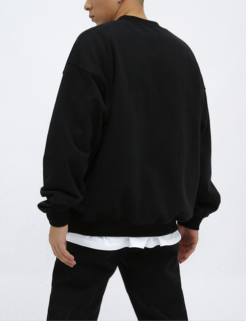 Custom Logo Cotton Wool Crew Neck Knitted Men'S Sweaters Pullover Oversized Character Pattern Knit Sweater Men