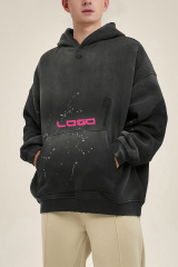 Custom Fashion Crewneck Sweatshirt Designer Mens Pull Over Sweatshirt With Zipper