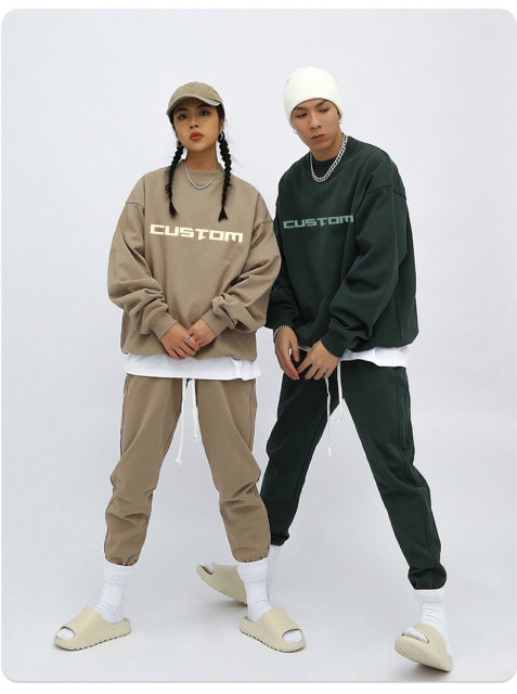 Custom Logo Cotton Wool Crew Neck Knitted Men'S Sweaters Pullover Oversized Character Pattern Knit Sweater Men