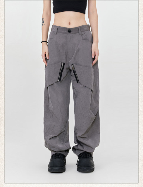 Custom Logo Print Multi Pocket Pullover Blank Plain Oversized Heavy Hoodies Cotton Vintage Acid Wash Distressed Men Hoodie