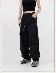 Custom Logo Print Multi Pocket Pullover Blank Plain Oversized Heavy Hoodies Cotton Vintage Acid Wash Distressed Men Hoodie