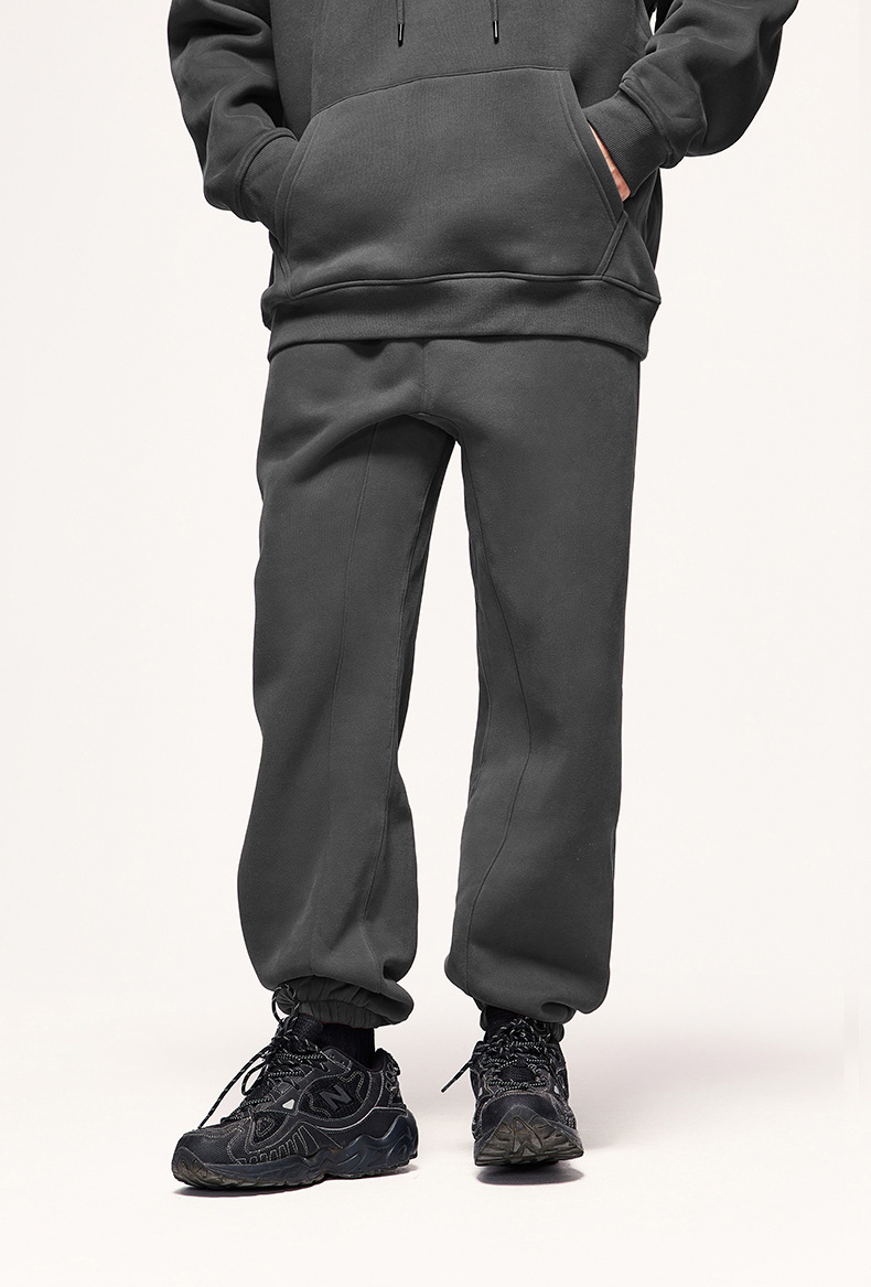 New Arrivals Hot Sales Custom 380g 100% Cotton Fleece Blank Sweatpants Vintage Sweatpants Men'S Pants & Trousers