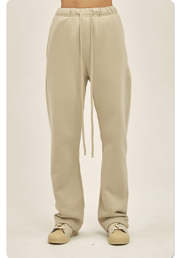 Factory Customized Oversized Heavyweight Sweatpants Men Solid Color Elastic Waist Relaxed Jogger Sweatpants