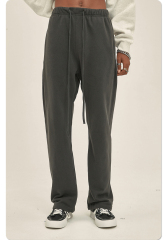 Factory Customized Oversized Heavyweight Sweatpants Men Solid Color Elastic Waist Relaxed Jogger Sweatpants