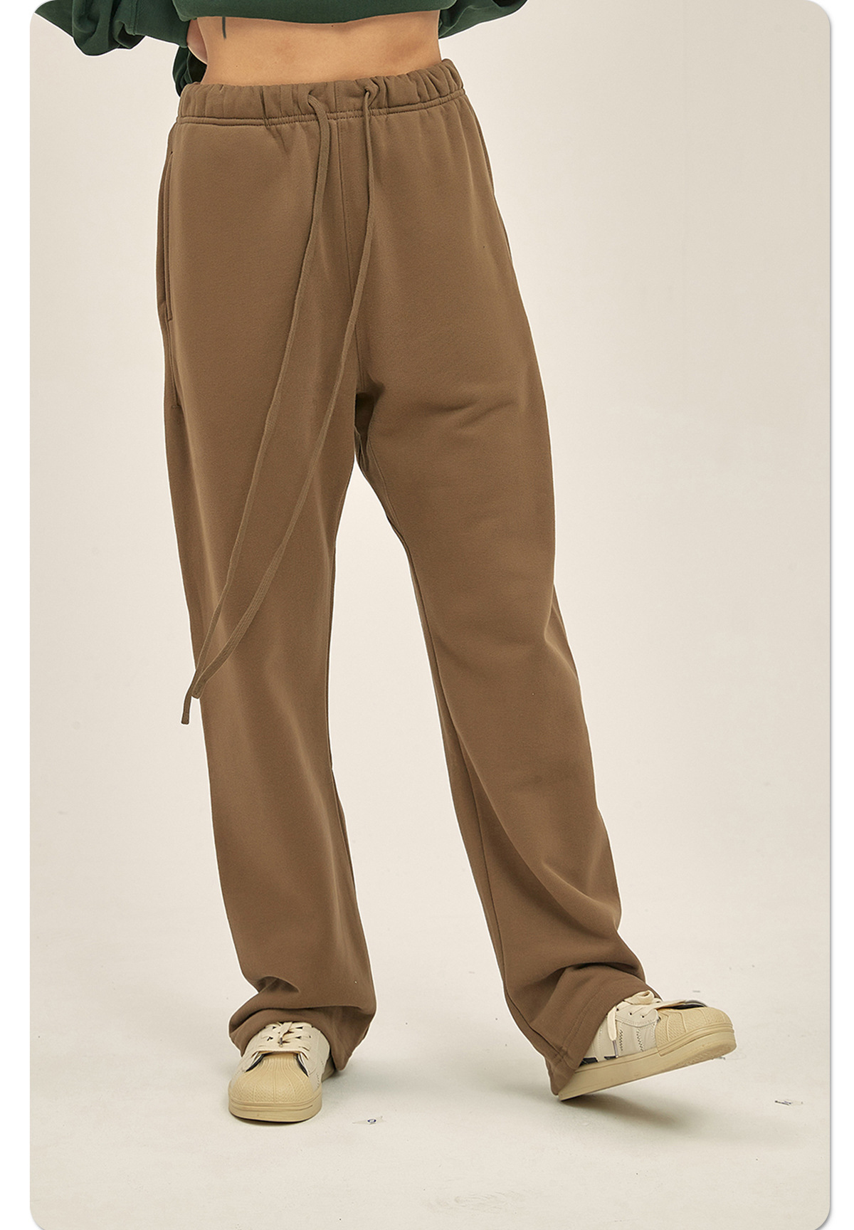 Factory Customized Oversized Heavyweight Sweatpants Men Solid Color Elastic Waist Relaxed Jogger Sweatpants