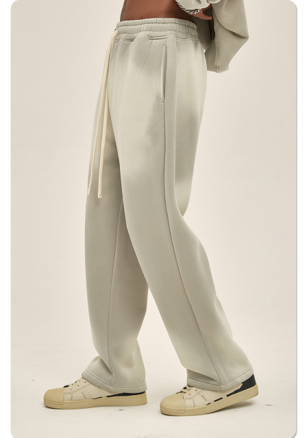 Wholesale Custom Mens Acid Wash Flare Sweatpants Vintage Fleece Oversized Casual Jogger Pants